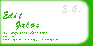 edit galos business card