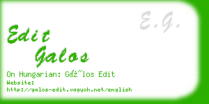 edit galos business card